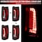 Spec-D Tuning LED TAILLIGHT MATTE BLACK HOUSING AND CLEAR LENS, 2PK LT-DEN07JRLED-SQ-RS - alternate 3